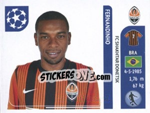 Sticker Fernandinho - UEFA Champions League 2011-2012 n. 437 - Panini