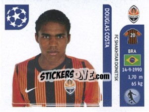 Sticker Douglas Costa - UEFA Champions League 2011-2012 - Panini