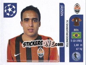 Sticker Jadson - UEFA Champions League 2011-2012 n. 439 - Panini