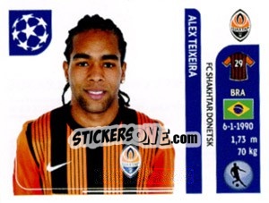 Sticker Alex Teixeira - UEFA Champions League 2011-2012 - Panini