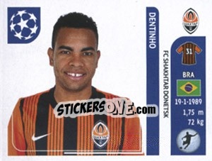 Sticker Dentinho - UEFA Champions League 2011-2012 - Panini