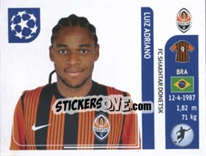 Sticker Luiz Adriano - UEFA Champions League 2011-2012 n. 445 - Panini