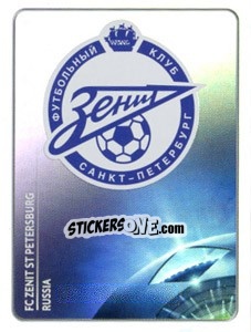 Cromo FC Zenit St Petersburg Badge - UEFA Champions League 2011-2012 - Panini