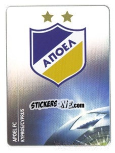 Cromo Apoel FC Badge - UEFA Champions League 2011-2012 - Panini