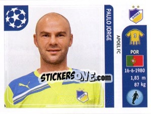 Sticker Paulo Jorge - UEFA Champions League 2011-2012 - Panini