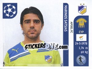 Sticker Marinos Satsias - UEFA Champions League 2011-2012 - Panini