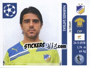 Figurina Marinos Satsias - UEFA Champions League 2011-2012 - Panini