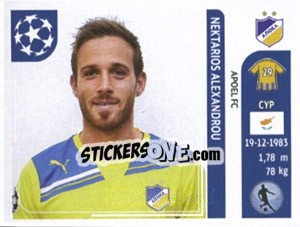Sticker Nektarios Alexandrou - UEFA Champions League 2011-2012 - Panini