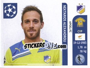 Cromo Nektarios Alexandrou - UEFA Champions League 2011-2012 - Panini