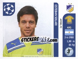 Sticker Esteban Solari - UEFA Champions League 2011-2012 - Panini