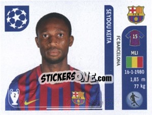 Sticker Seydou Keita - UEFA Champions League 2011-2012 n. 489 - Panini