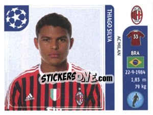 Sticker Thiago Silva - UEFA Champions League 2011-2012 n. 501 - Panini