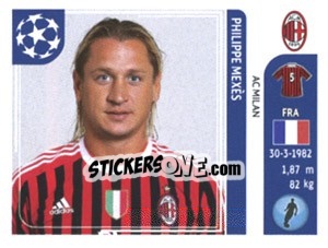Sticker Philippe Mexes - UEFA Champions League 2011-2012 n. 503 - Panini