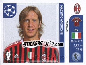 Sticker Massimo Ambrosini - UEFA Champions League 2011-2012 - Panini
