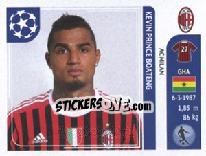Sticker Kevin Prince Boateng - UEFA Champions League 2011-2012 n. 506 - Panini