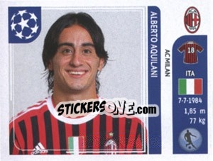 Sticker Alberto Aquilani - UEFA Champions League 2011-2012 - Panini