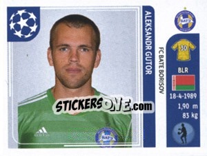 Sticker Aleksandr Gutor - UEFA Champions League 2011-2012 - Panini