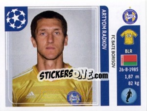 Figurina Artyom Radkov - UEFA Champions League 2011-2012 - Panini