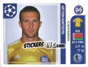 Sticker Artyom Kontsevoi - UEFA Champions League 2011-2012 - Panini