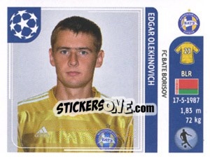 Cromo Edgar Olekhnovich - UEFA Champions League 2011-2012 - Panini