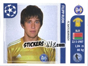 Sticker Filipp Rudik - UEFA Champions League 2011-2012 - Panini