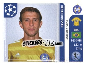 Sticker Renan Bressan - UEFA Champions League 2011-2012 - Panini