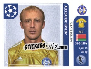 Sticker Aleksandr Pavlov - UEFA Champions League 2011-2012 - Panini