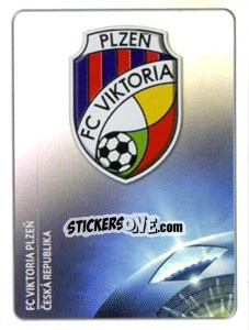 Sticker FC Viktoria Plzen Badge - UEFA Champions League 2011-2012 - Panini