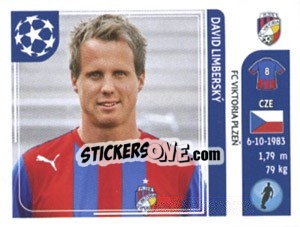 Sticker David Limbersky - UEFA Champions League 2011-2012 n. 534 - Panini