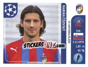 Sticker Marian Cisovsky - UEFA Champions League 2011-2012 - Panini