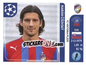 Sticker Marian Cisovsky - UEFA Champions League 2011-2012 n. 535 - Panini