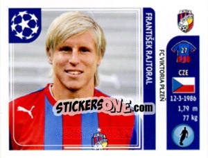 Sticker František Rajtoral - UEFA Champions League 2011-2012 n. 538 - Panini