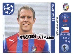 Sticker Daniel Kolar - UEFA Champions League 2011-2012 - Panini