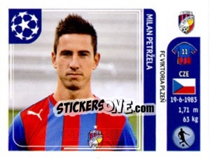 Sticker Milan Petržela - UEFA Champions League 2011-2012 - Panini