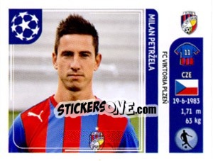 Figurina Milan Petržela - UEFA Champions League 2011-2012 - Panini