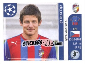 Sticker Václav Pilař - UEFA Champions League 2011-2012 - Panini