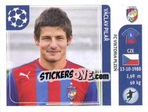 Sticker Václav Pilař - UEFA Champions League 2011-2012 n. 545 - Panini