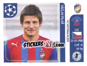 Cromo Václav Pilař - UEFA Champions League 2011-2012 - Panini