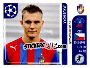 Sticker Jakub Hora - UEFA Champions League 2011-2012 - Panini