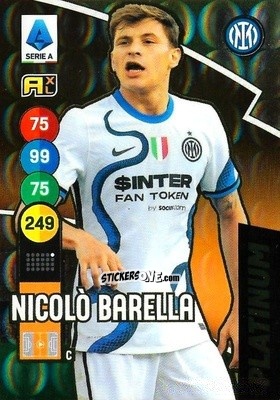 Sticker Nicolo Barella - Calciatori 2021-2022. Adrenalyn XL n. P11 - Panini