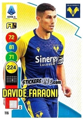 Sticker Davide Faraoni - Calciatori 2021-2022. Adrenalyn XL - Panini