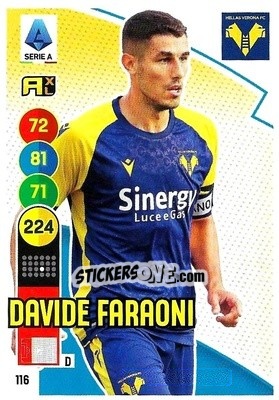 Sticker Davide Faraoni - Calciatori 2021-2022. Adrenalyn XL n. 116 - Panini