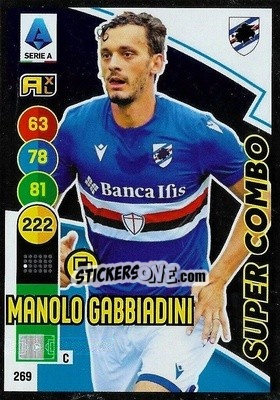 Figurina Manolo Gabbiadini - Calciatori 2021-2022. Adrenalyn XL - Panini