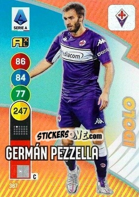 Cromo German Pezzella - Calciatori 2021-2022. Adrenalyn XL - Panini