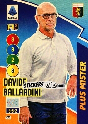 Figurina Davide Ballardini - Calciatori 2021-2022. Adrenalyn XL - Panini