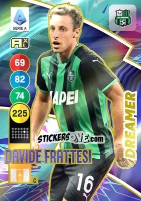 Figurina Davide Frattesi - Calciatori 2021-2022. Adrenalyn XL - Panini