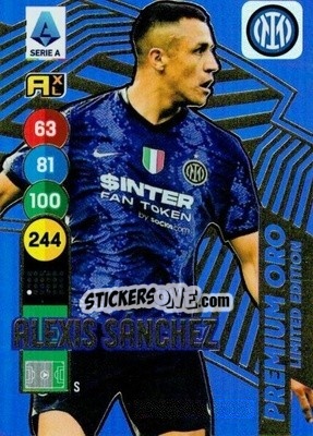 Sticker Alexis Sánchez - Calciatori 2021-2022. Adrenalyn XL - Panini