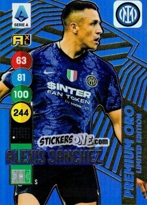 Sticker Alexis Sánchez - Calciatori 2021-2022. Adrenalyn XL n. LE-ASA - Panini