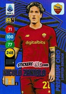 Sticker Nicolo Zaniolo - Calciatori 2021-2022. Adrenalyn XL n. LE-NZ - Panini