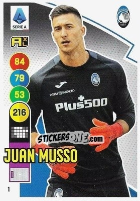 Figurina Juan Musso - Calciatori 2021-2022. Adrenalyn XL - Panini